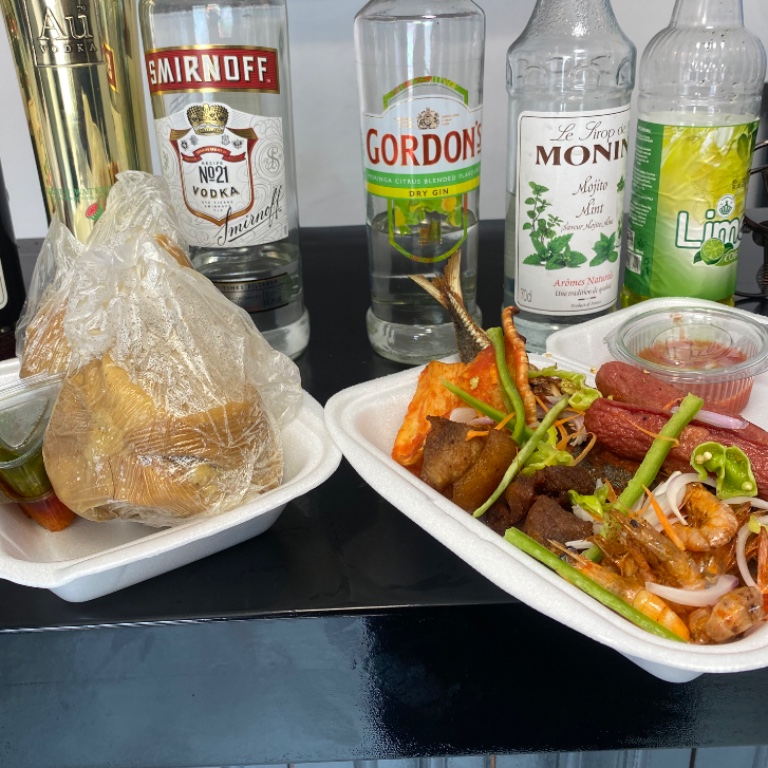Ga Kenkey with pepper