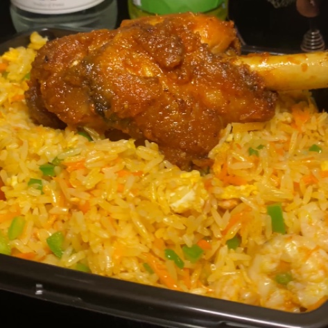 Shrimp Friedrice with Turkey